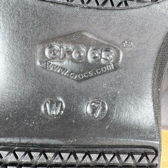 Crocs Neria Pro II Slip Resistant Work Clogs Black 7 Slip On 205384 - Picture 9 of 10